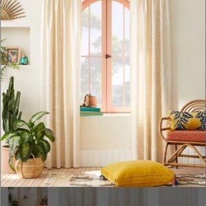 Opalhouse x Jungalow - Ivory Sunburst Curtains (x4) 50” x 84”